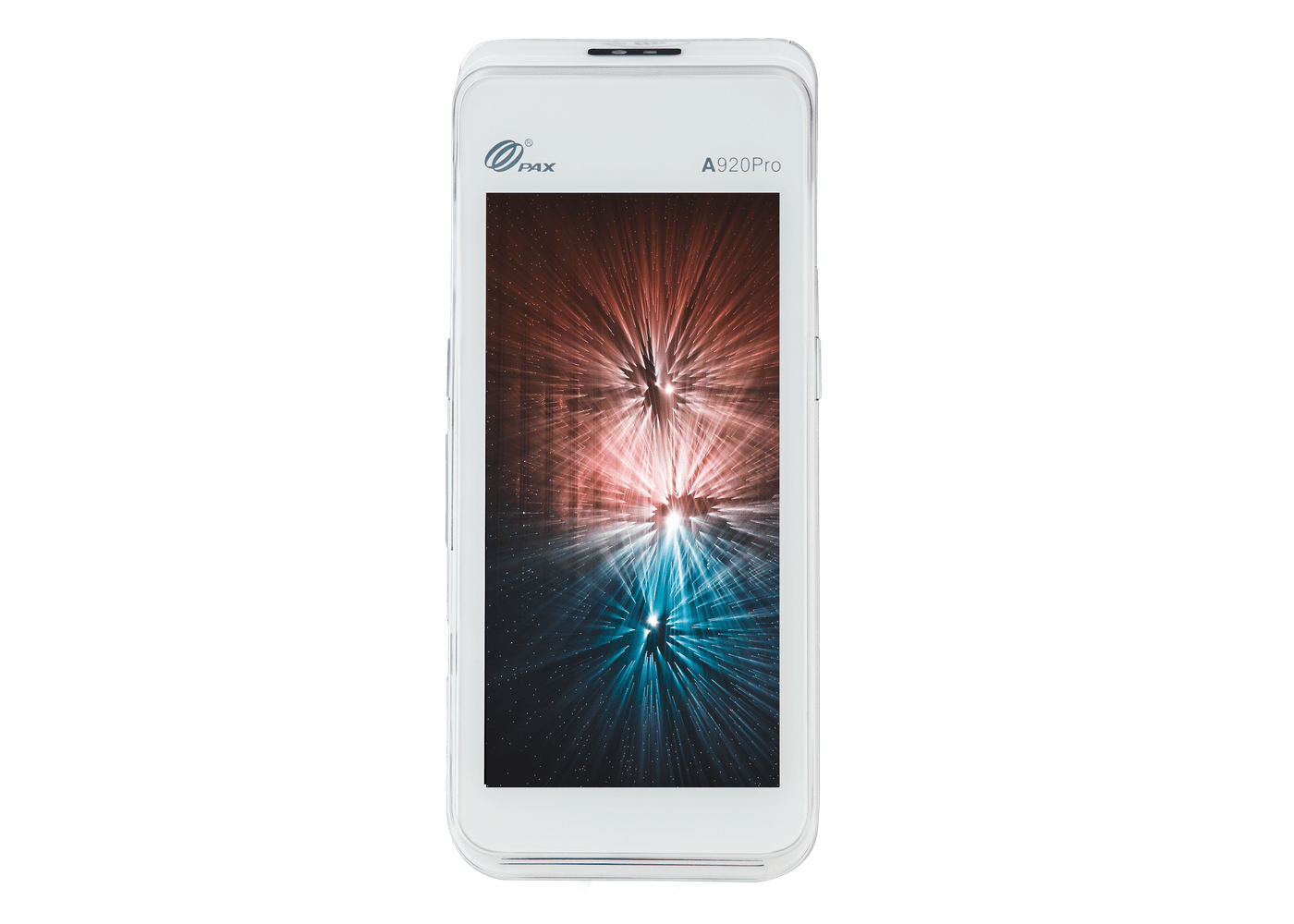 Terminal TPV Android PAX A920Pro, vista frontal con pantalla táctil
